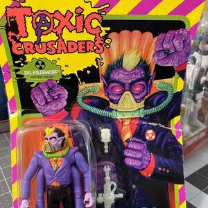 Reaction Figures Toxic Crusaders Dr. Killemoff - New - Casing Damaged